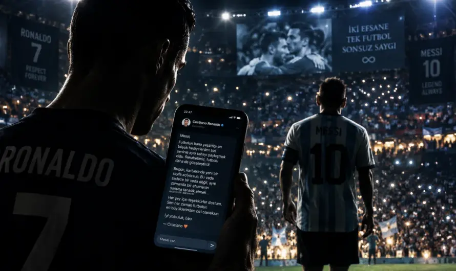 Futbolun İki Efsanesi Arasında Tarihi Buluşma: Ronaldo’dan Messi’ye Veda