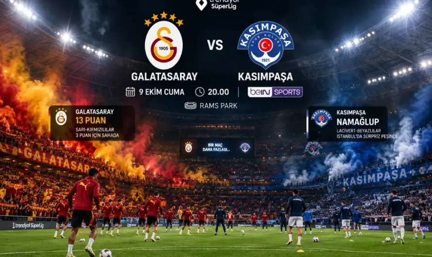Galatasaray – Kasımpaşa Mücadelesi: Şampiyonluk Yolunda Önemli Durak
